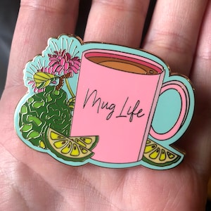 Mug Life Enamel Pin image 1