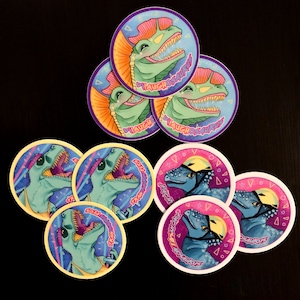 80&#39;s Dinosaur Stickers