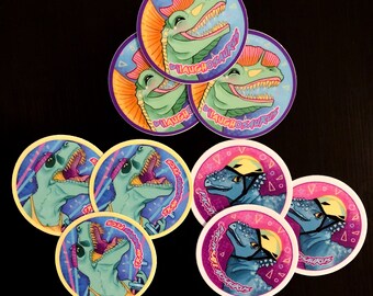 80's Dinosaur Stickers