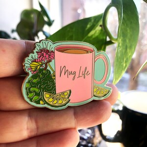 Mug Life Enamel Pin image 2