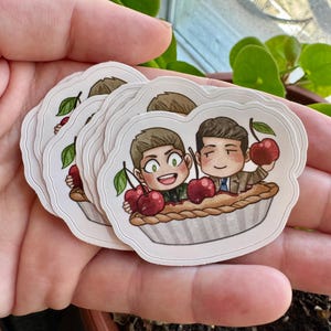 Cherry Pie Destiel sticker