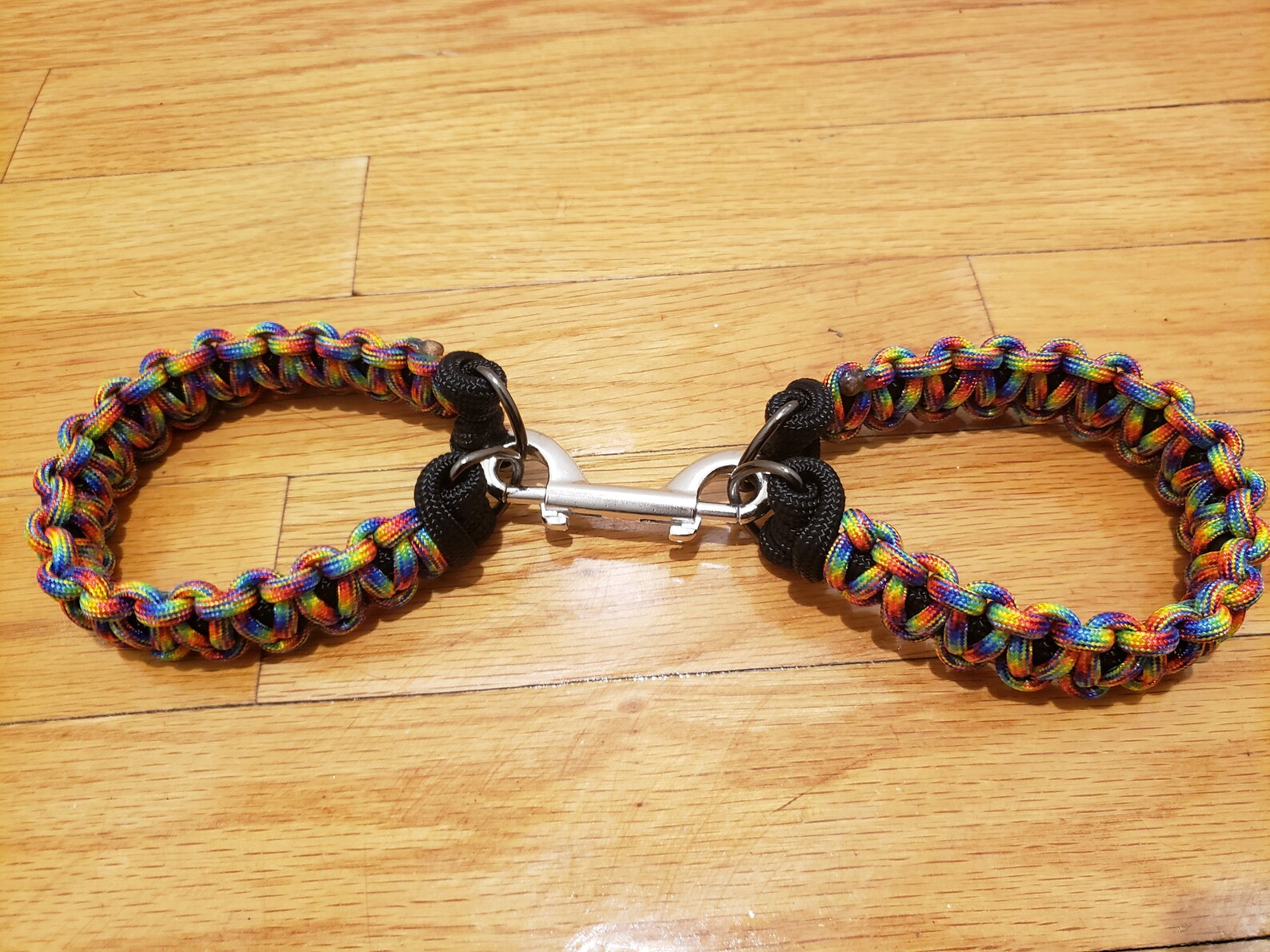 Rainbow Pride Paracord Handcuffs | Etsy