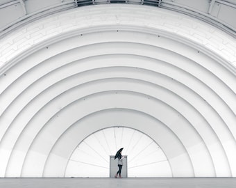 CNE BANDSHELL TORONTO, Architecture Photography, Concert Venue, Wall Decor, Fine Art Photography, Art Deco Style, Monochrome, Black & White