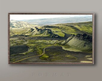 NARROW HORIZONTAL, ICELANDIC Landscape, Aerial Photo of Iceland, Iceland Fine Art, Iceland Photo Tour, Tour of Iceland, Pictures of Iceland
