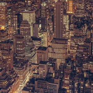 NEW YORK at Night, Architecture Photography, Wall Art, NYC, New York City, I Love New York, Skyline, Buildings, Big Apple, Night Photo