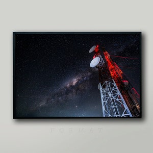 SATELLITE GALAXY PRINT, Fine Art, Astronomy Art, Space Poster, Galaxy Print, Andromeda, Milky Way, Space Art, Space Print, Space Poster