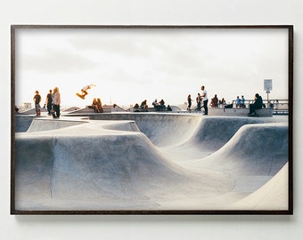 SKATE OR DIE, Skate Park, Skateboard, Skateboard Ramps, California, Skate Poster, Trick Riding, Skate Culture, Tony Hawk, Teen Decor, Teen