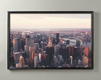 NYC SKYLINE, Gotham City, Nueva York, nyc, Chrysler Building, Architecture Print, Nueva York, Empire State Building, City Art, Estados Unidos, América