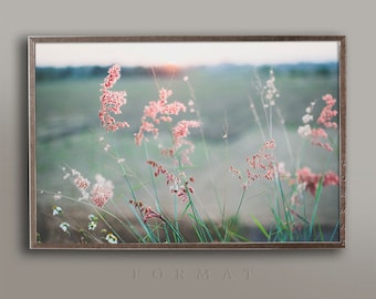 DAINTY FLOWERETTES, Foto Floral, Fotografía De Flores, Gotas De Lluvia, Hierba, Foto De Flores, Flores Diminutas, Arte Rústico De Pared, Fotografía De Naturaleza