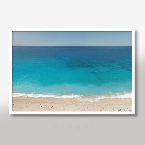 TURQUOISE OCEAN WATER, Beach Photography, Ocean, Sea, Shoreline, Beach Print, Home Decor, Wall Print, Ocean Photography, Tropical Beach Art