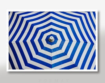 PRETTY COBWEB UMBRELLA, Blue and White, Beach Umbrella, Fine Art Photo, Summertime, Wall Art Decor, Fine Art Photo, Cobweb Pattern Art, Chic