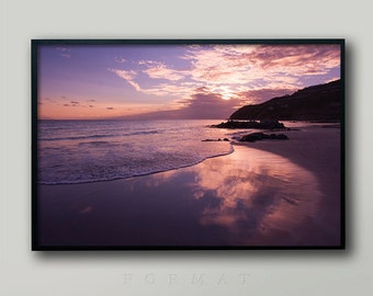 Ocean Sunset Fine Art Print, Beach Photography