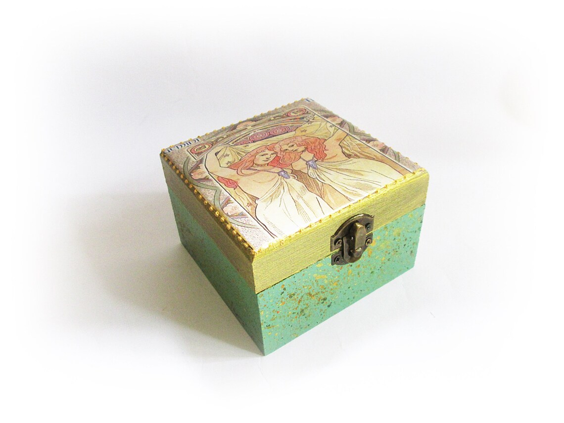 Zodiac Jewelry Box Aries Ring Box Gift for Her Maid of Honor Etsy