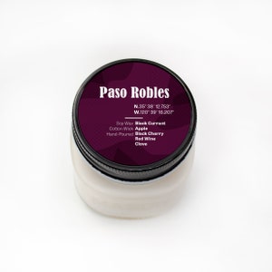 Paso Robles California Candle, Farmhouse Style Soy Wax Candle, Hand Poured, Coastal Home Decor, Vegan Gift