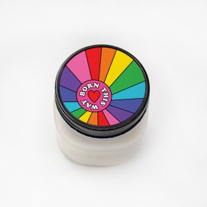 PRIDE 2021 || Born This Way ||Scented Soy Candle || California || Coconut || Peach || Tonka Bean || Handmade || Handpoured