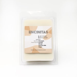 Encinitas California Soy Wax Melt, Beach Scented, Surf Inspired, Eco-Friendly, Farmhouse Decor, Del Mar Beach, Southern California Gift