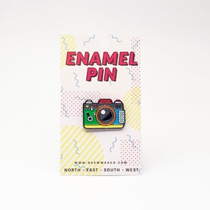 Vintage Camera Enamel Pin || Camera || Photographer || Travel || Flight || Brooch || California