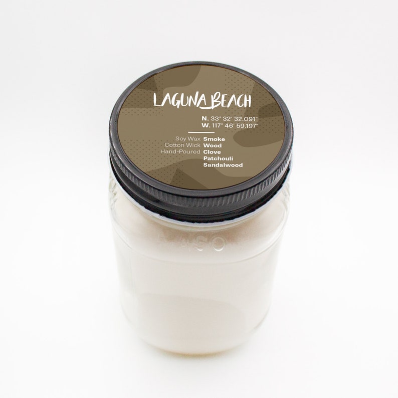 Laguna Beach Scented Soy Candle California Smoke Etsy