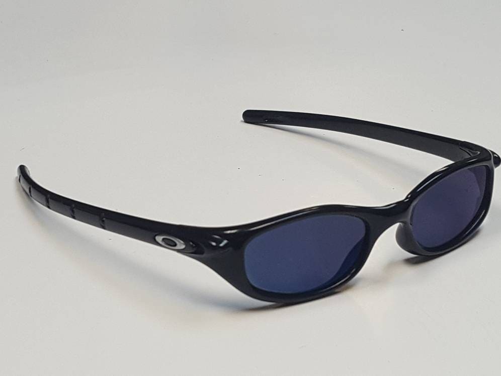 Oakley Vintage Thin Black Sport Wrap Designer Etsy