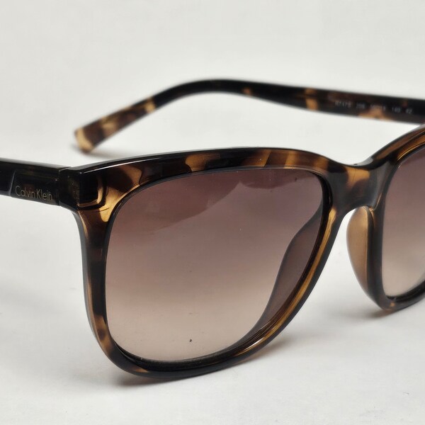 Calvin Klein Tortoise Brown Retro Look Fashion Designer Sunglasses Free Shipping