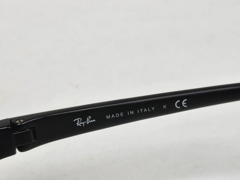 Ray-Ban Thin Flex Black Sport Wrap Designer RB 2027 zonnebril gemaakt in Italië, gratis verzending afbeelding 5