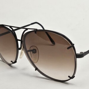 Vintage Black Aviator Retro Look Glass Lens Pilot Korea Sunglasses Free Shipping