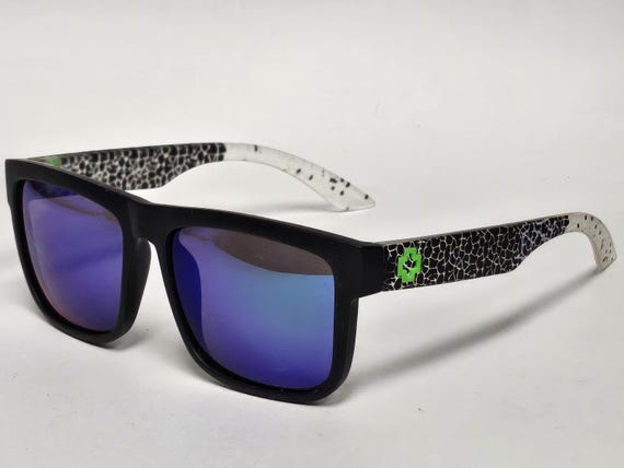 Spy+ Optic Black Pattern Square Designer Look Sun… - image 1