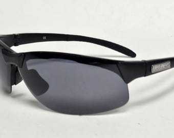 Flying Fisherman Black Sport Wrap Polarized Designer Sunglasses Free Shipping