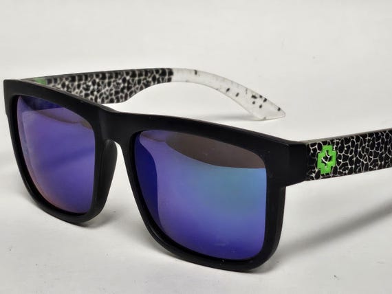 Spy+ Optic Black Pattern Square Designer Look Sun… - image 2