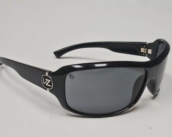 VonZipper Absinthe Black Fashion Designer Wrap Sunglasses Free Shipping Von Zipper