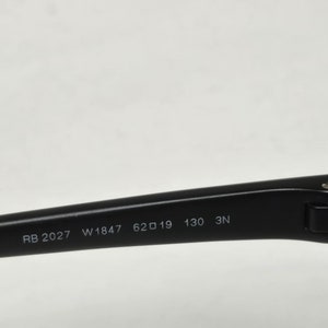 Ray-Ban Thin Flex Black Sport Wrap Designer RB 2027 zonnebril gemaakt in Italië, gratis verzending afbeelding 6