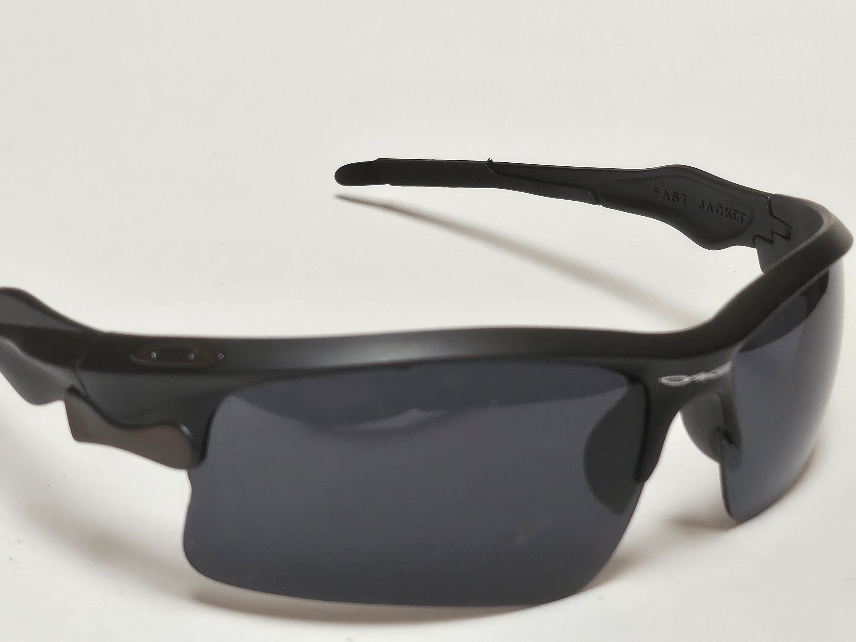 Oakley Fast Jacket Black Sport Wrap Gafas de sol de diseño