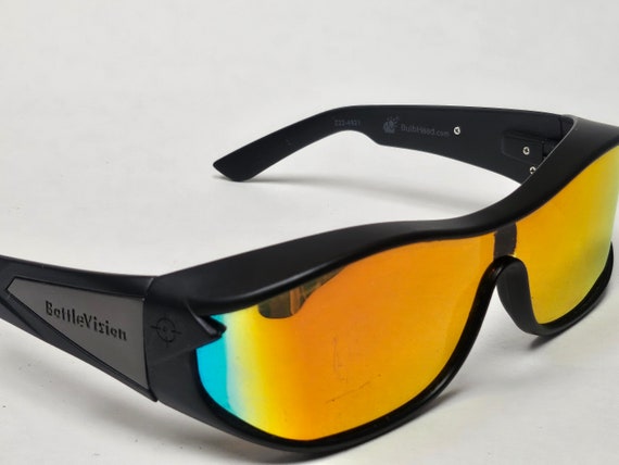 Battle Vision Polarized Black Shield Sport Wrap Sunglasses Battlevision  Free Shipping 