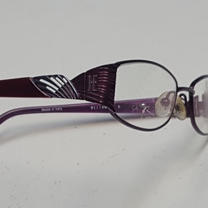 Helium Paris Made in Italy Purple Colorful Designer Wrap Glasses Frames