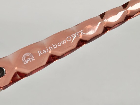 Rainbow Optx Ruby Red Textured Cat Sunglasses Fre… - image 5