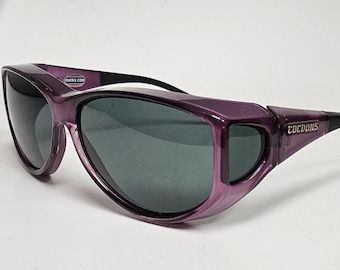 Gafas de sol de diseño Cocoons OverX Slipstream Purple Sport con visera lateral y envío gratis.