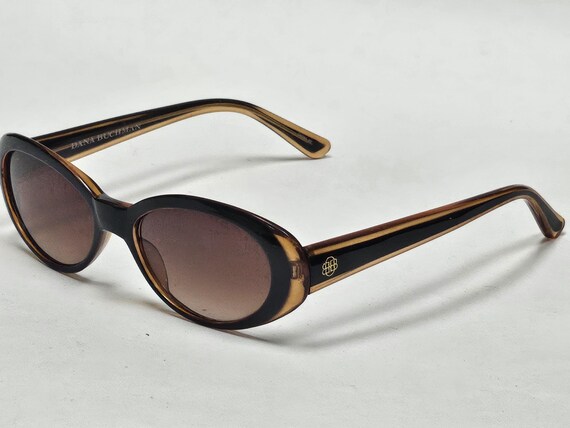 Dana Buchman Brown Sunglasses Dana Buchman WDB61SG02C Brown Gold Oversized Sunglasses  main image 3
