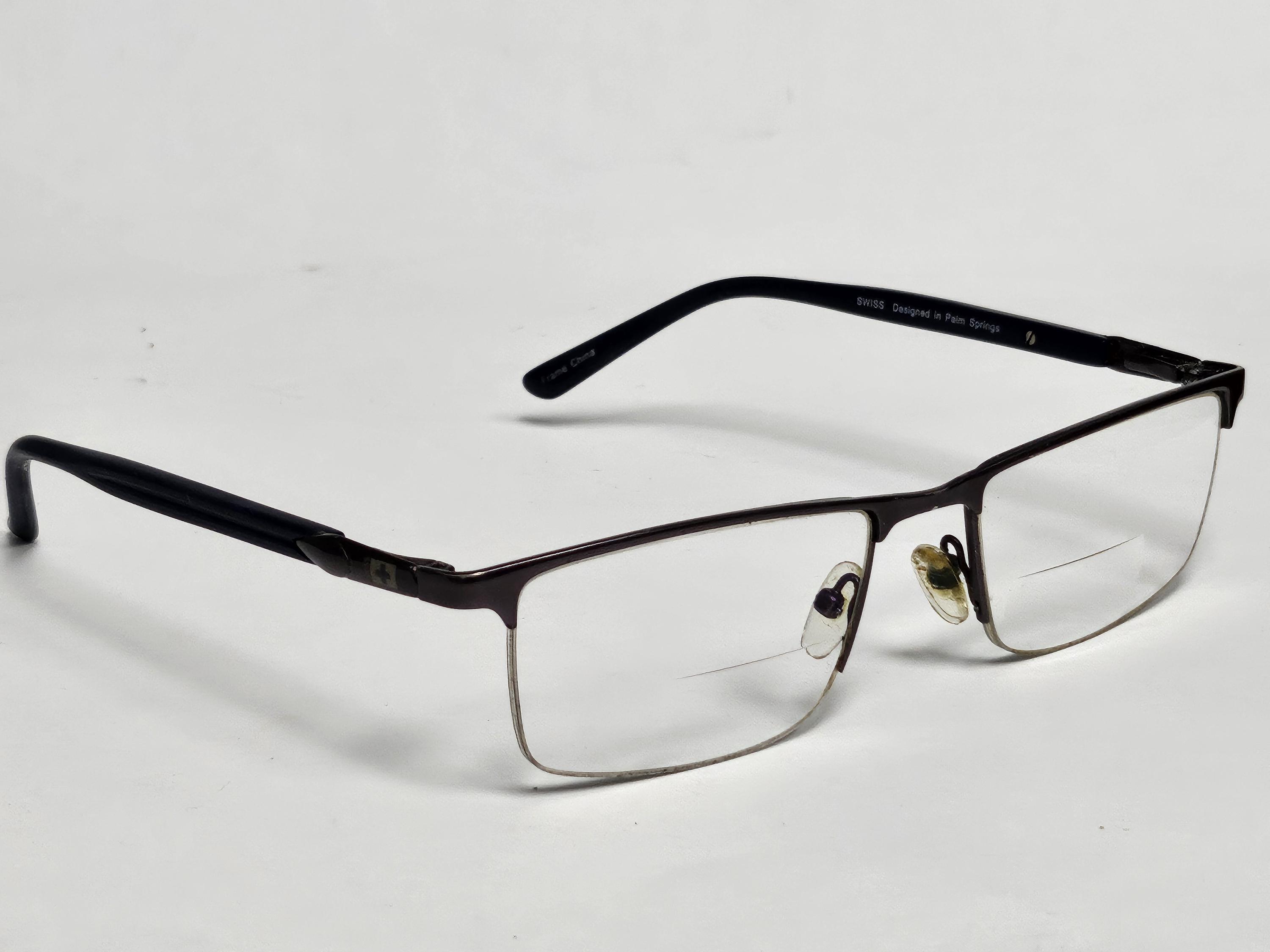 Swiss Designed in Palm Springs Black Square Cross Designer 