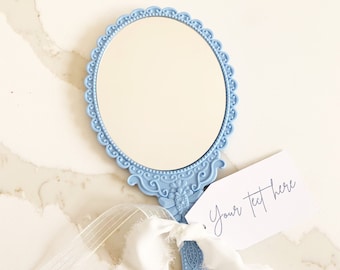 Miroir de poche vintage faveur d'anniversaire fille faveur de douche nuptiale idée cadeau enfants boîte de proposition de fille de fleur