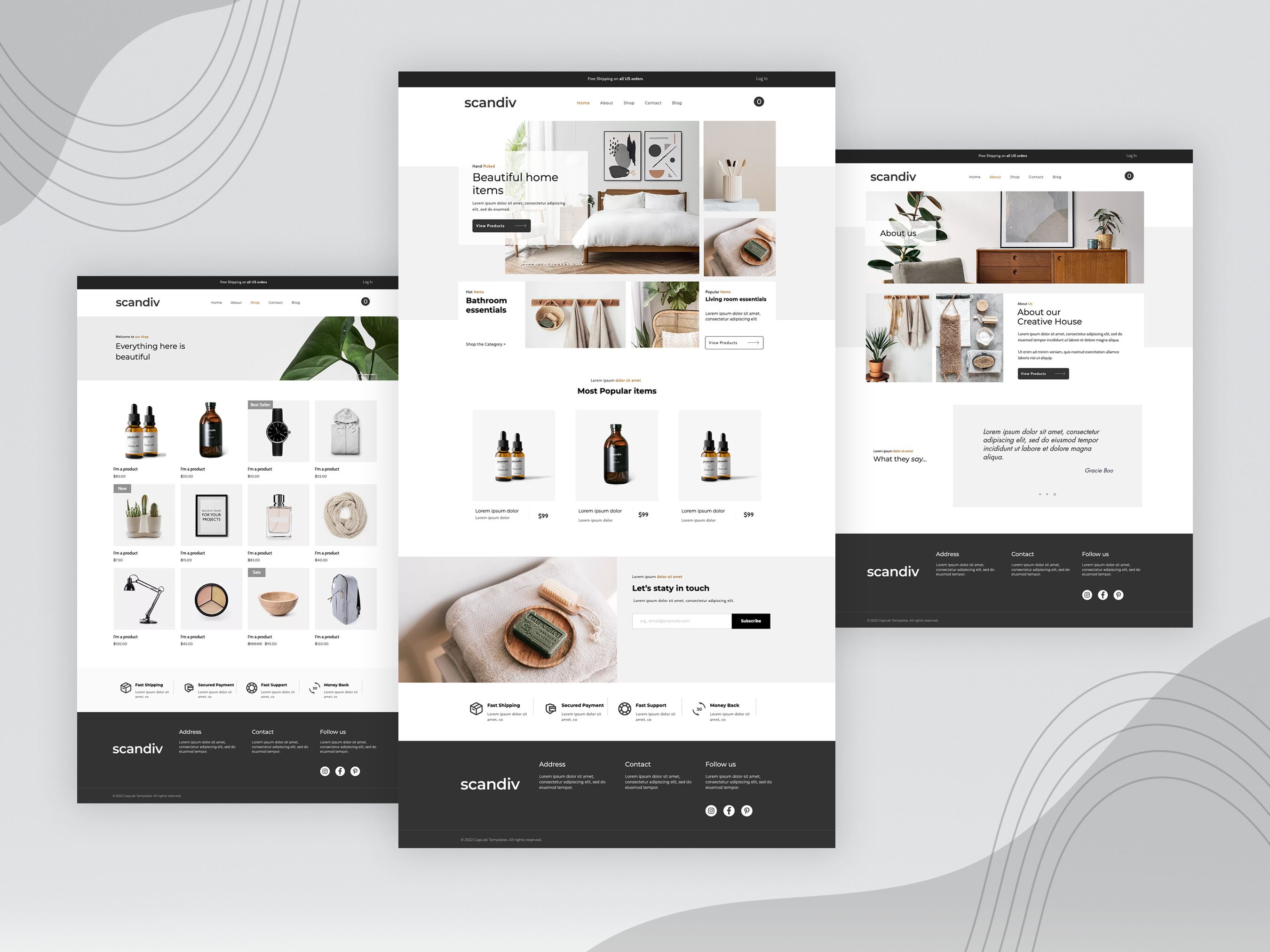 Wix Website Template, Modern Wix Shop Template for Small Business, Home ...