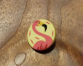 Flamingo Knopf / flamingo button