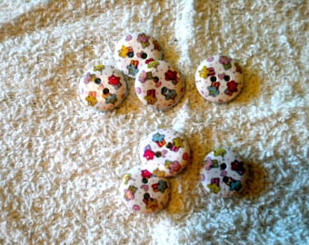 5 Muffinsknöpfe /5 muffin buttons