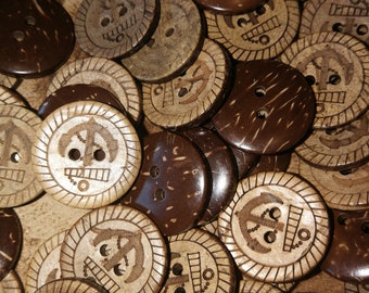 Coconut buttons with anchor / coconut buttons with anchor