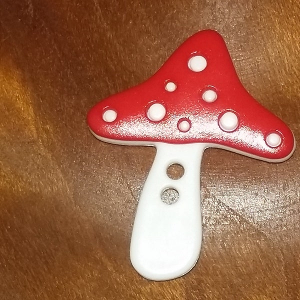 Pilz Knopf / toadstool button