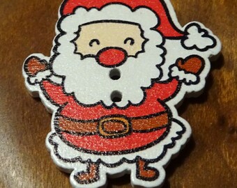 Weihnachtsmann Knopf / Santa claus button