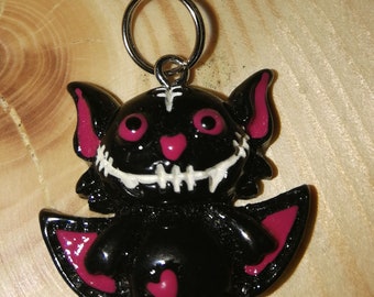 Vampire bat stitch marker / bat stitch marker