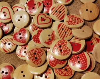 Herz Knopf / heart button