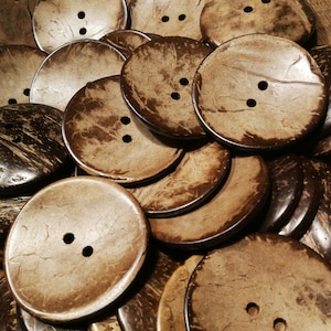 Coconut buttons, 5 cm/ coconut buttons, 5 cm