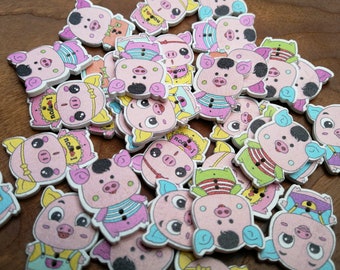 Schwein Knopf / pig button