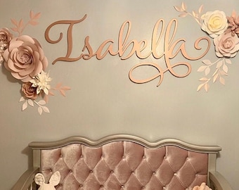 rose gold baby room